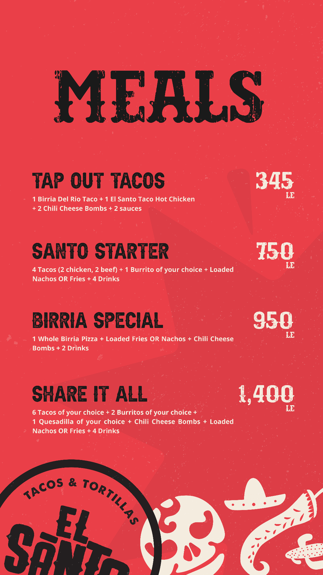 El Santo menu page 6